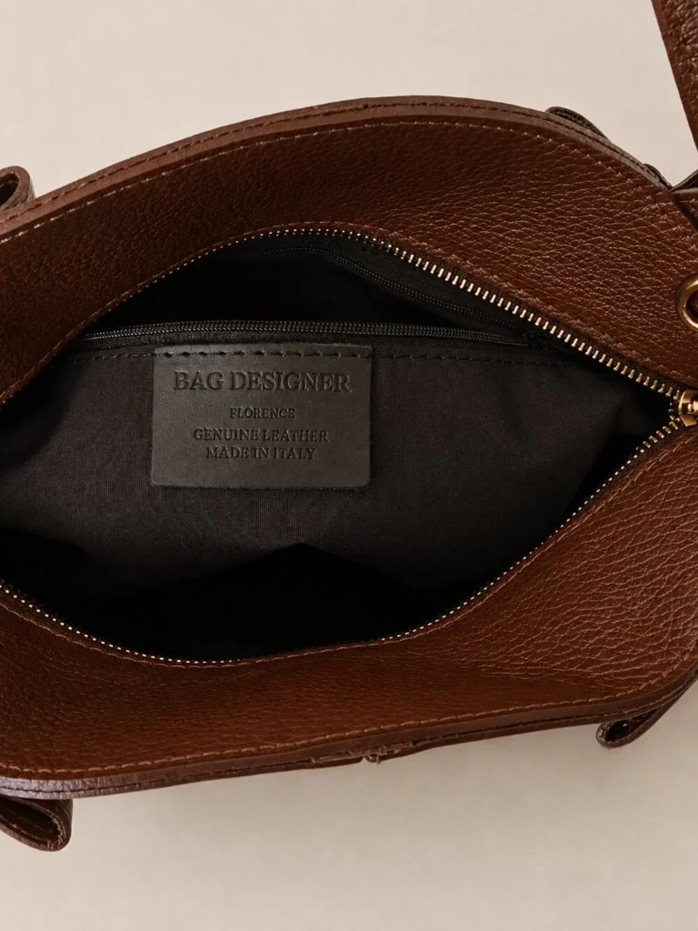 Cognac Italian Leather Shoulder & Crossbody Bag, Women’s Genuine Leather Purse